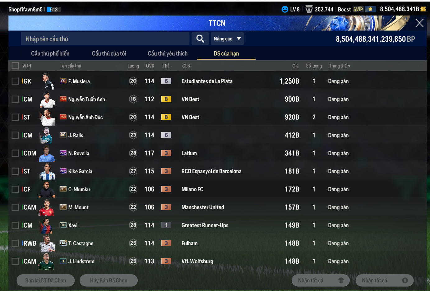 Tài khoản FO4 #40860