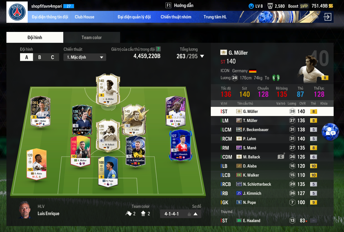 Tài khoản FO4 #43430