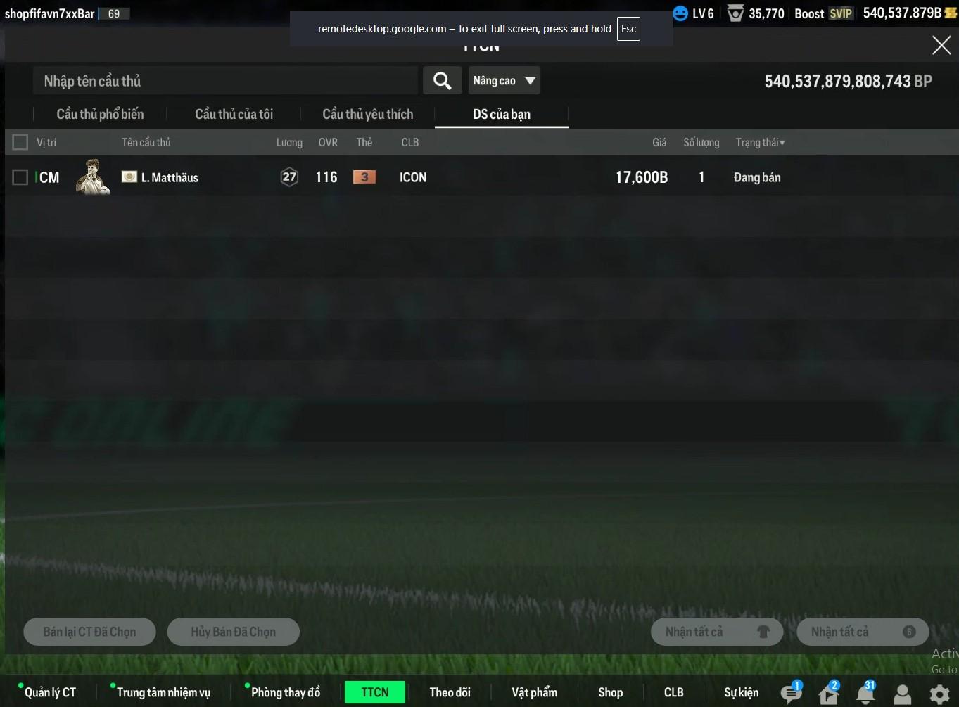 Tài khoản FO4 #35517