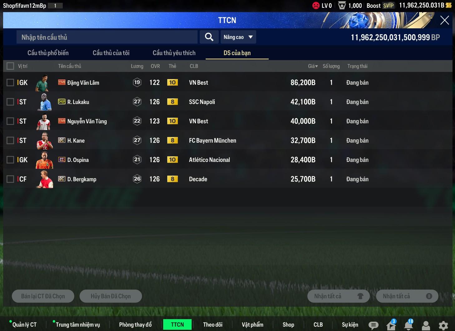 Tài khoản FO4 #46028