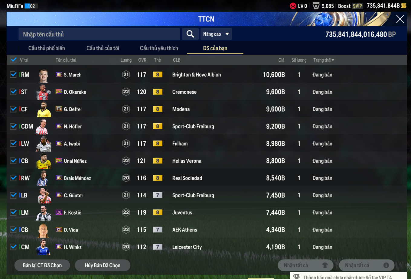 Tài khoản FO4 #45514