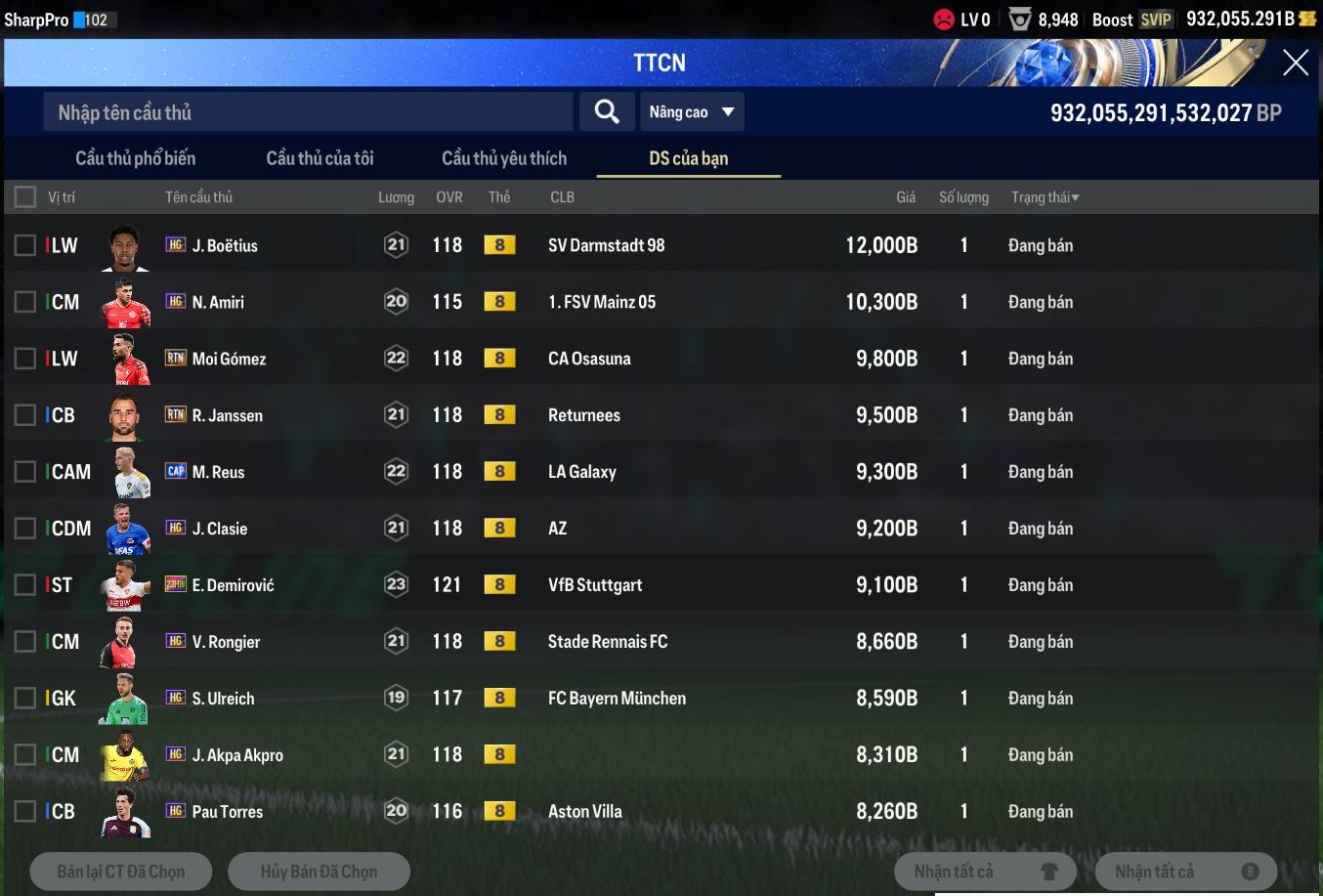 Tài khoản FO4 #45697