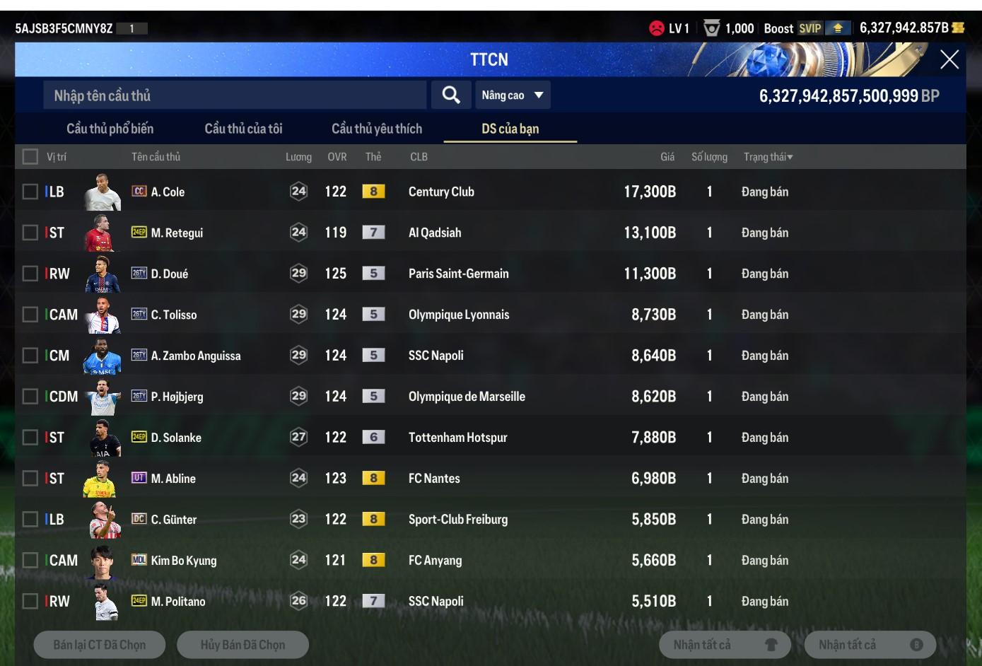 Tài khoản FO4 #45893