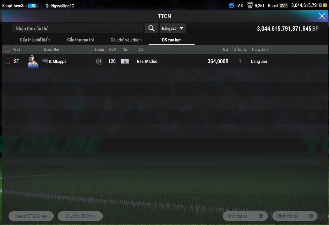 Tài khoản FO4 #38331