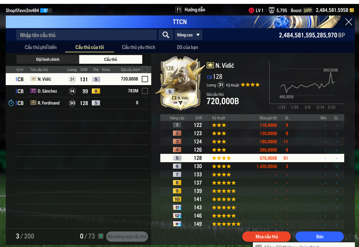 Tài khoản FO4 #40924