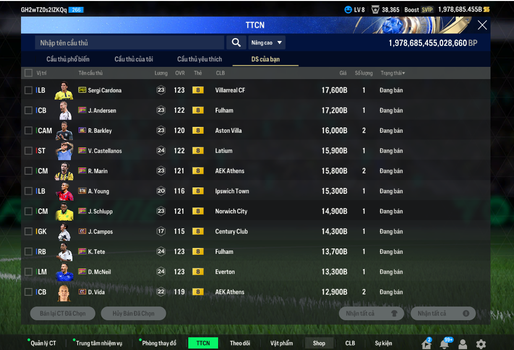 Tài khoản FO4 #45005