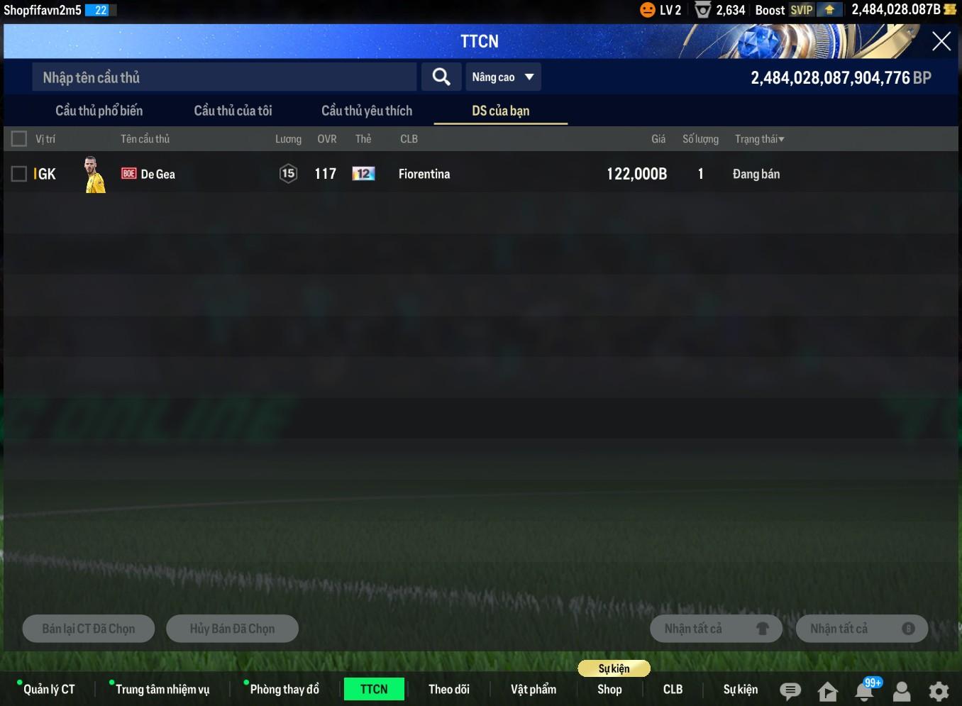 Tài khoản FO4 #40855