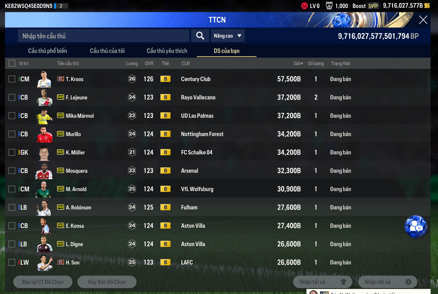 Tài khoản FO4 #45993