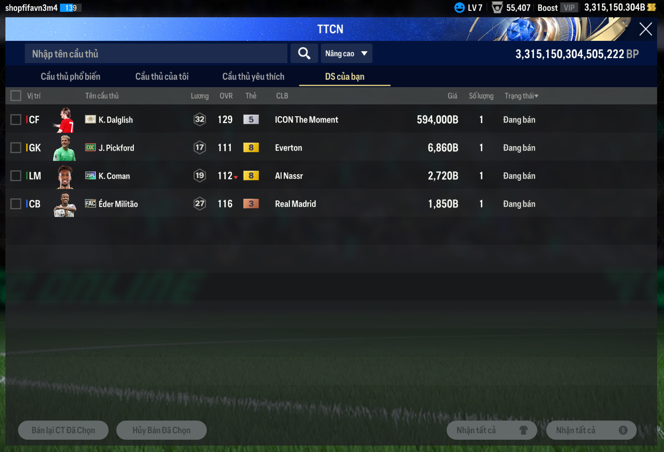 Tài khoản FO4 #44870