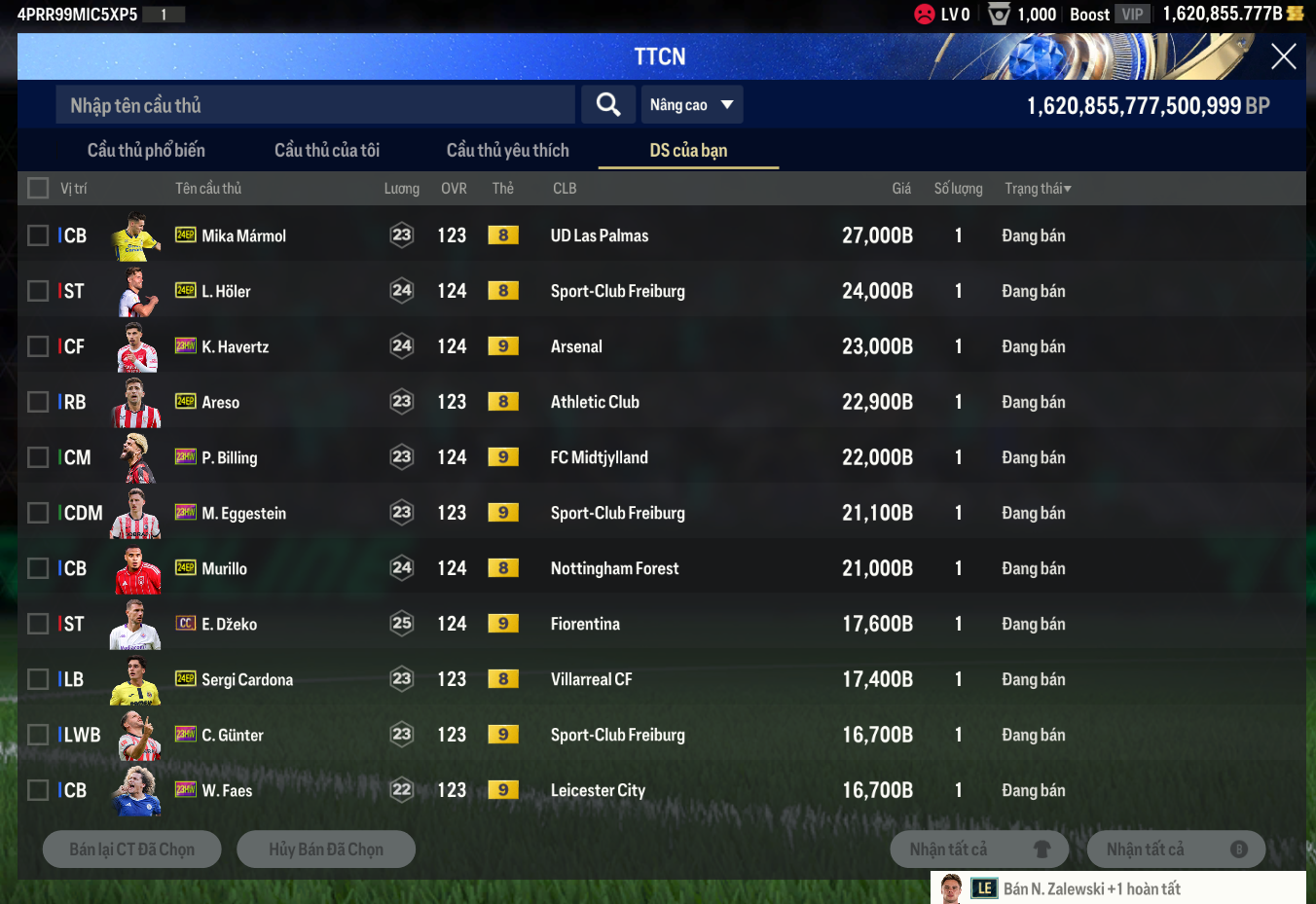 Tài khoản FO4 #45322