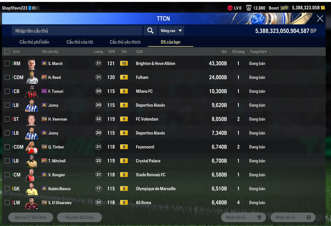 Tài khoản FO4 #40908