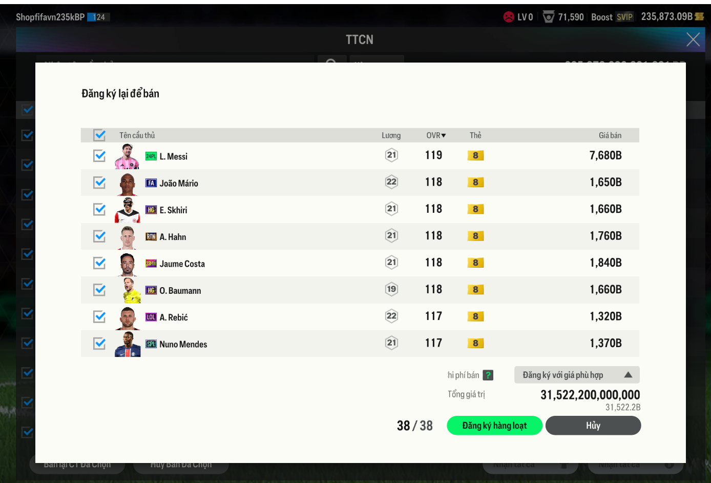 Tài khoản FO4 #36447