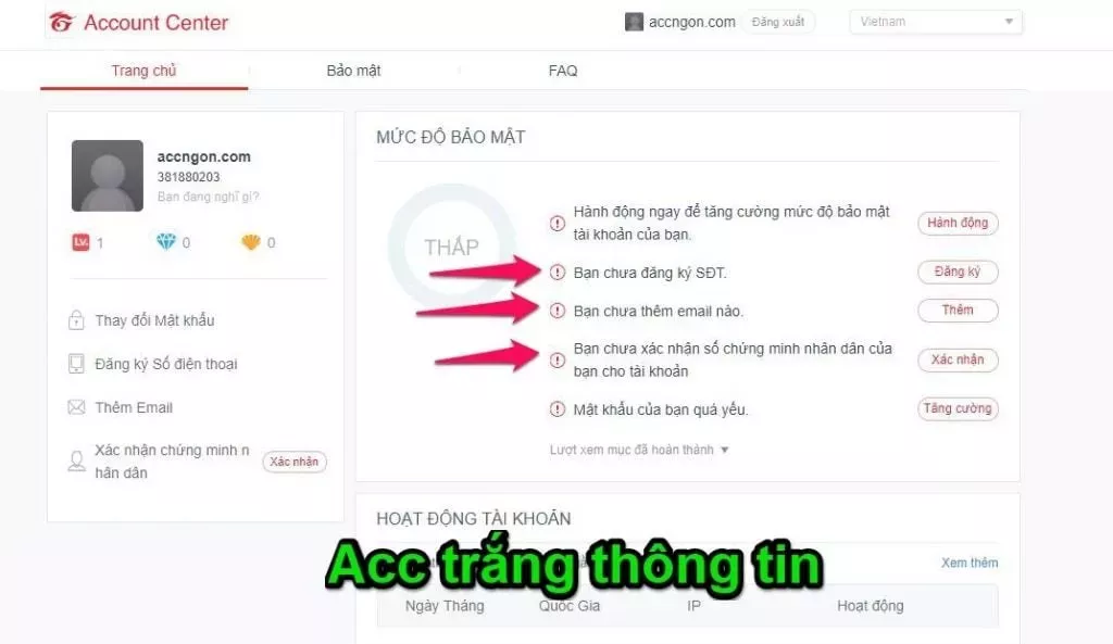 Tài khoản FO4 #32467