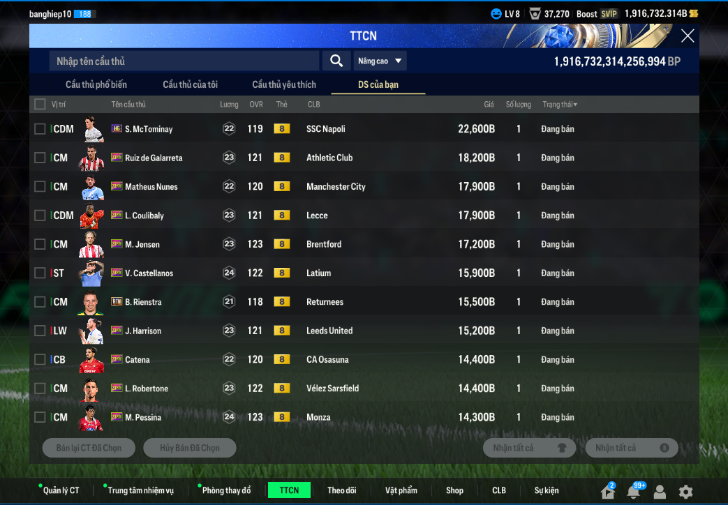 Tài khoản FO4 #45000