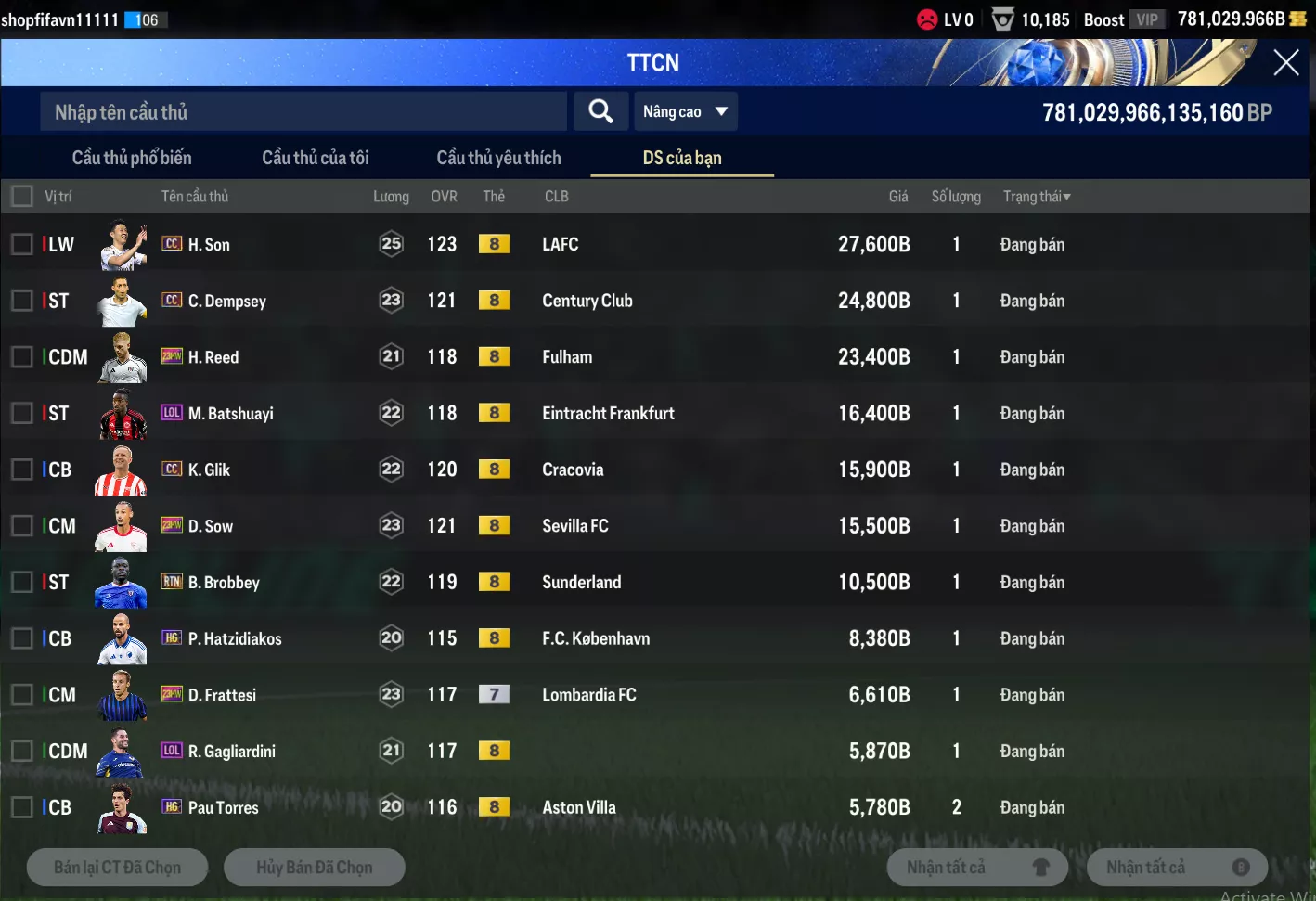 Tài khoản FO4 #42849