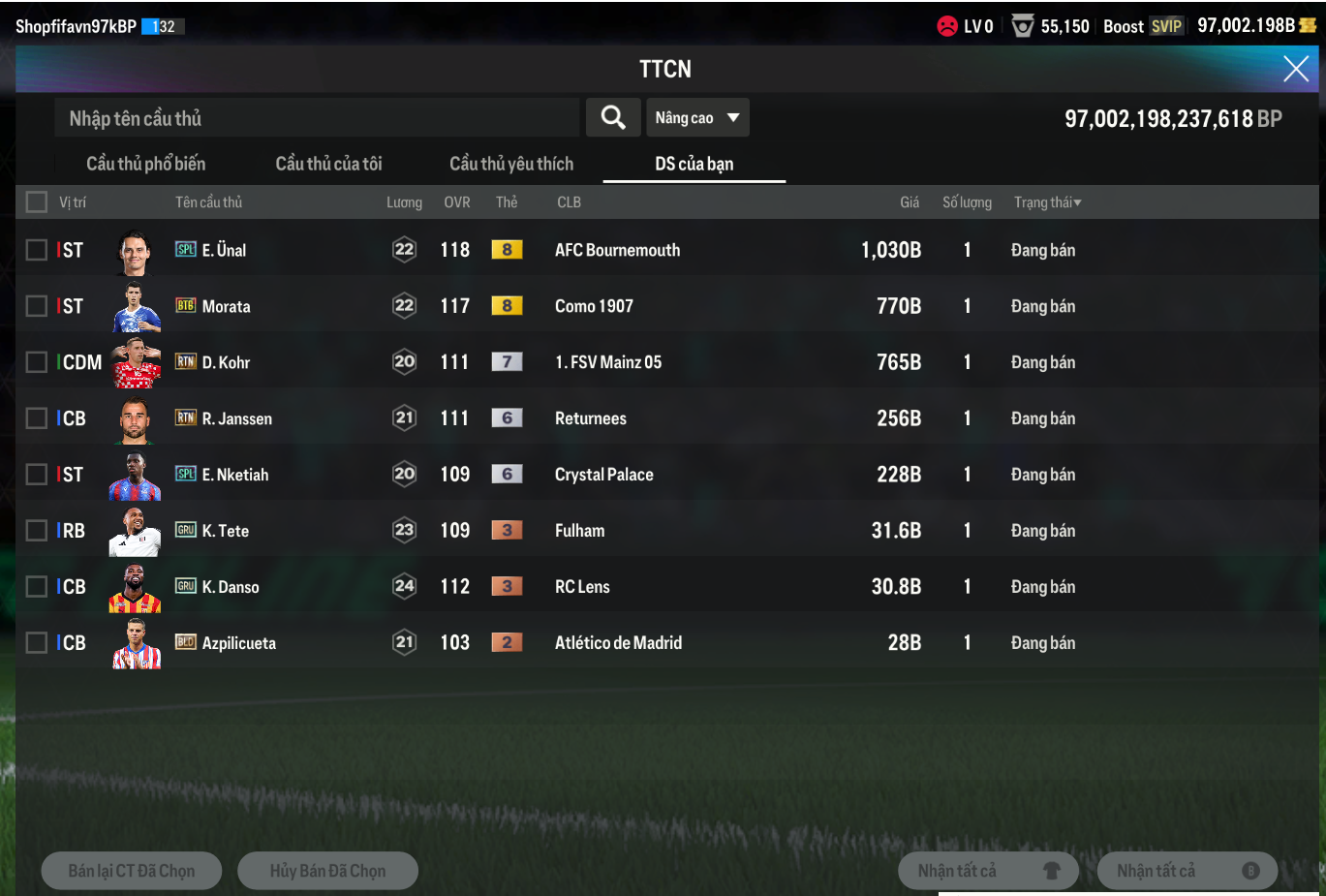 Tài khoản FO4 #36455