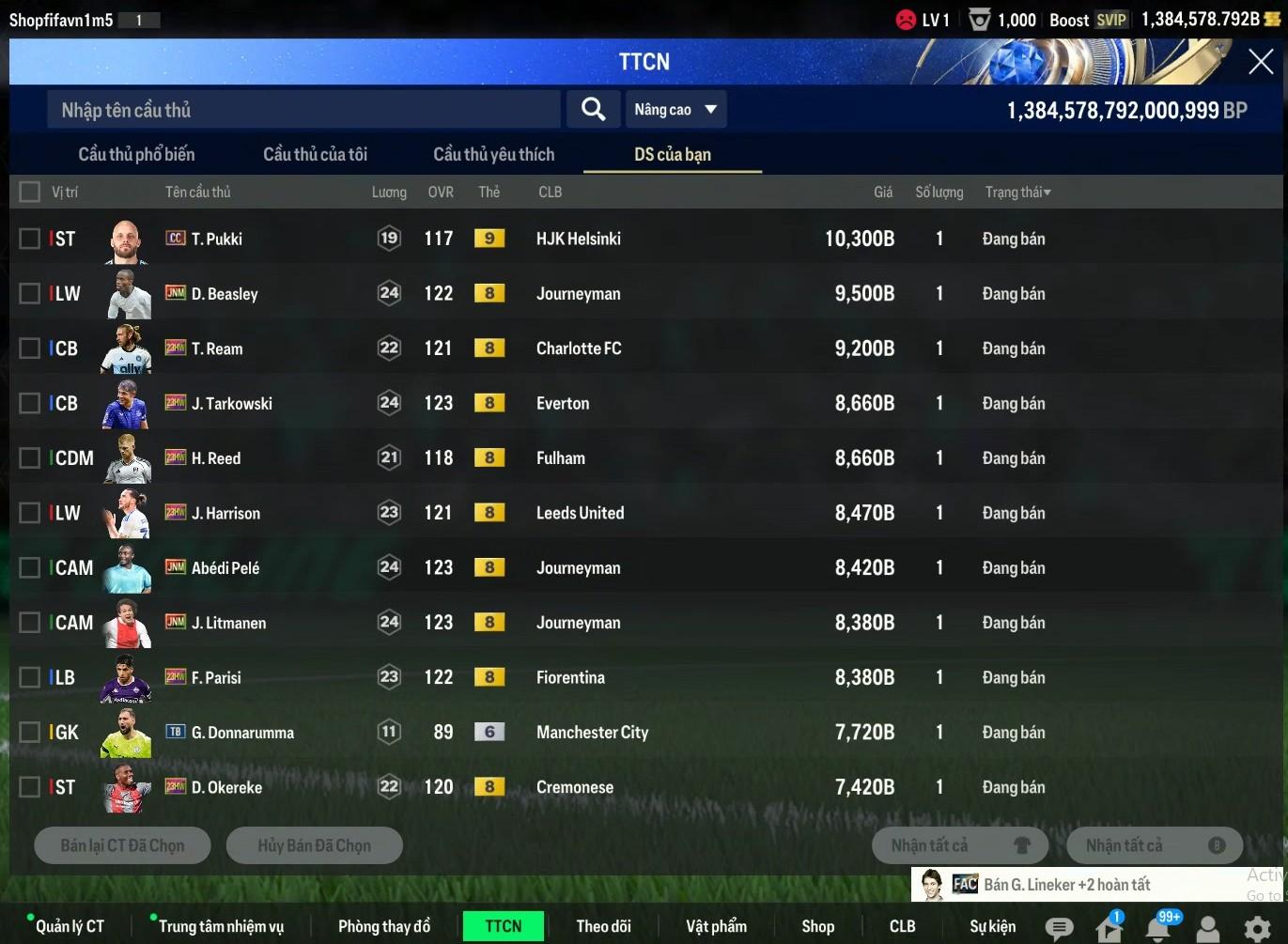 Tài khoản FO4 #40577