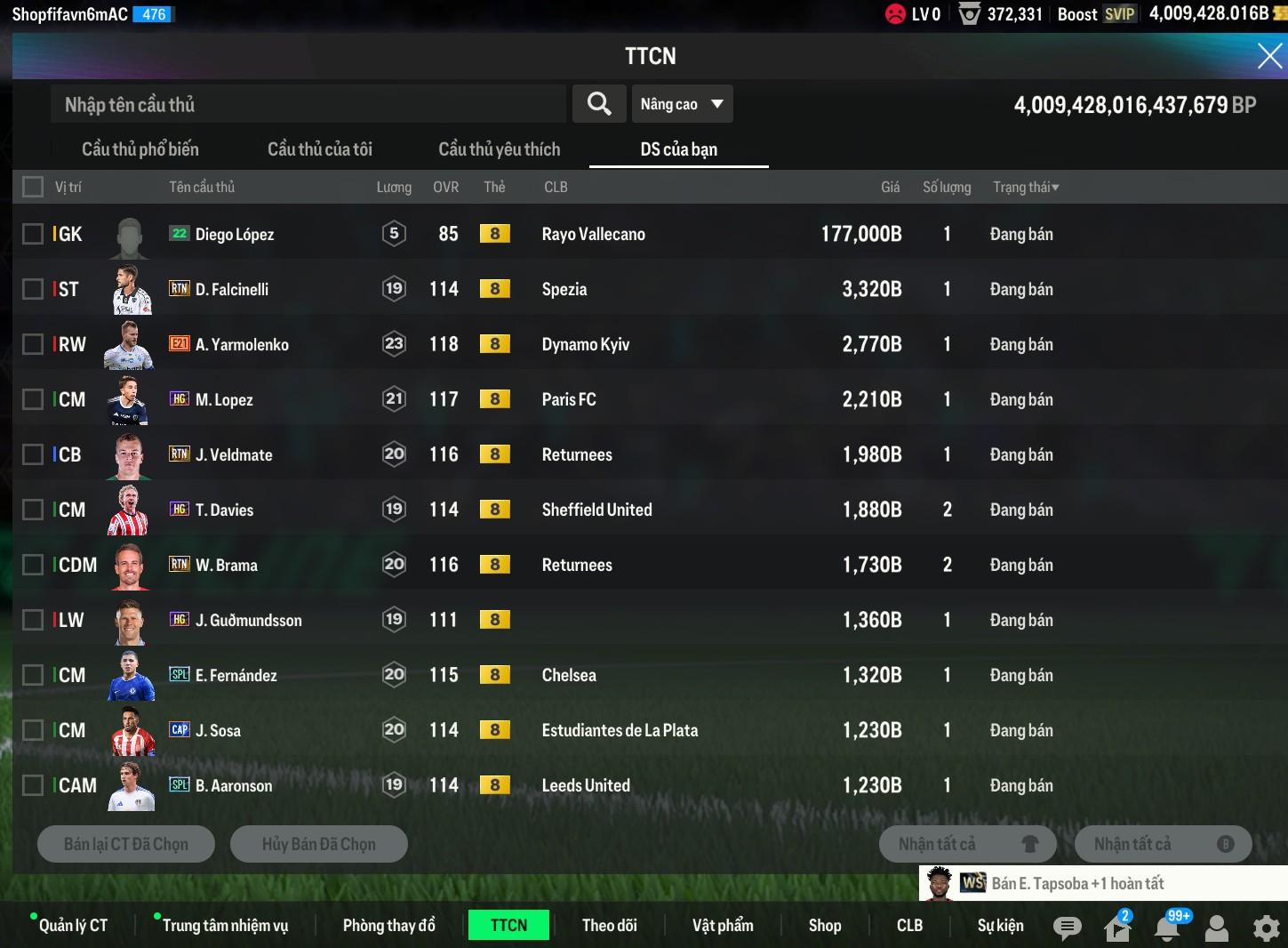 Tài khoản FO4 #36094