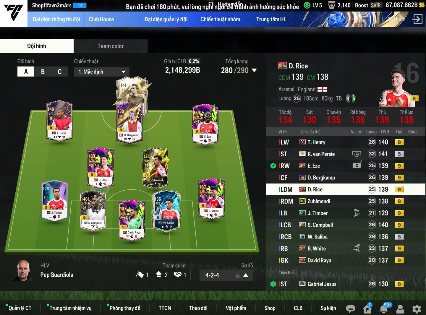 Tài khoản FO4 #40578