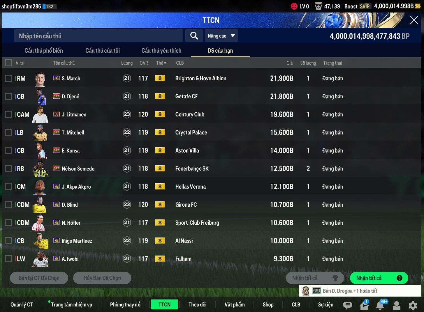 Tài khoản FO4 #41152